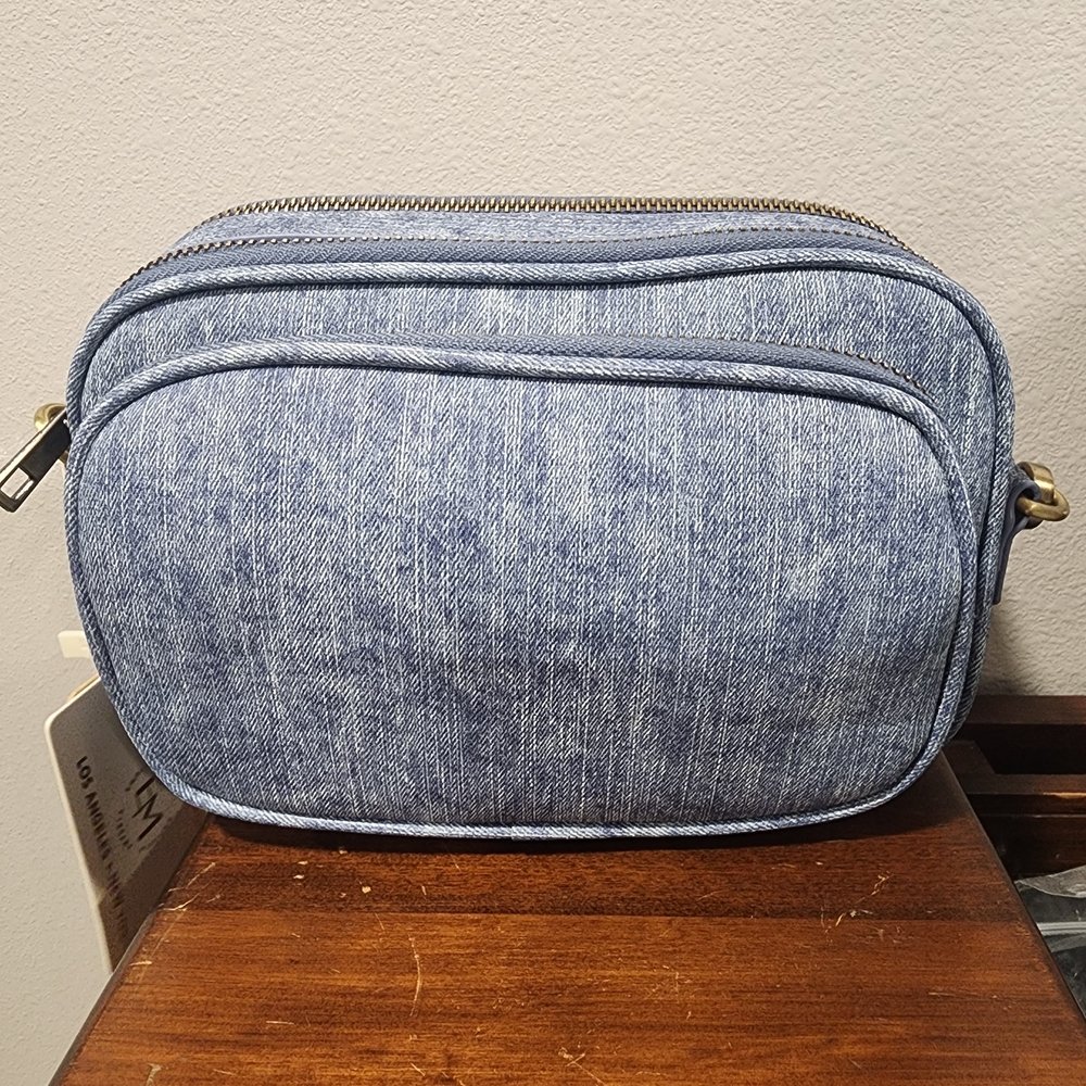Blue Denim Western Crossbody